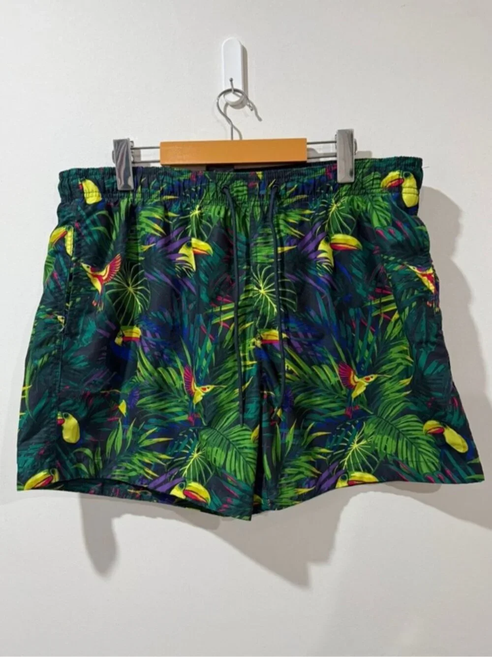 H&M Tropical Print Swim Shorts Size L